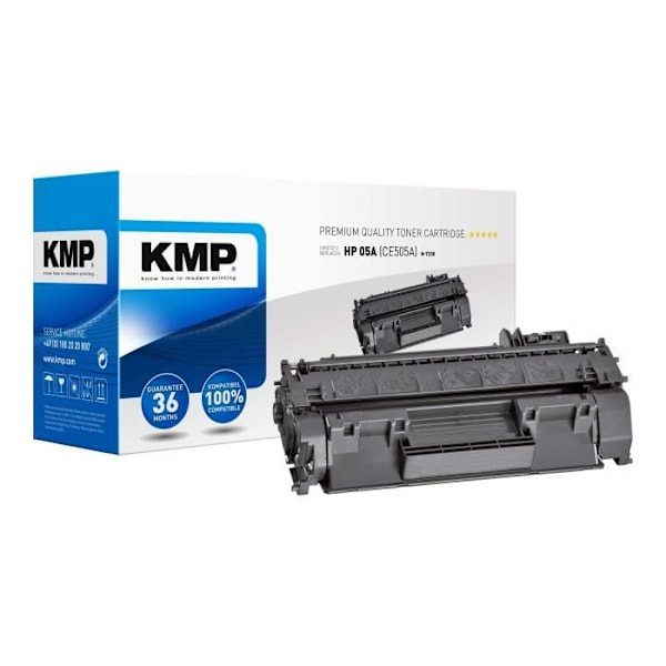 KMP H-T235 Noir tonerkassett (alternativ för: HP 05A) för HP LaserJet P2033, P2035, P2036, P2037, P2054, P2055, P2056,…