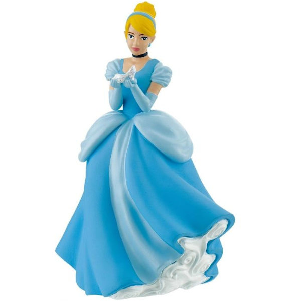 Figurine Cendrillon med sin glasstrumpa Blå