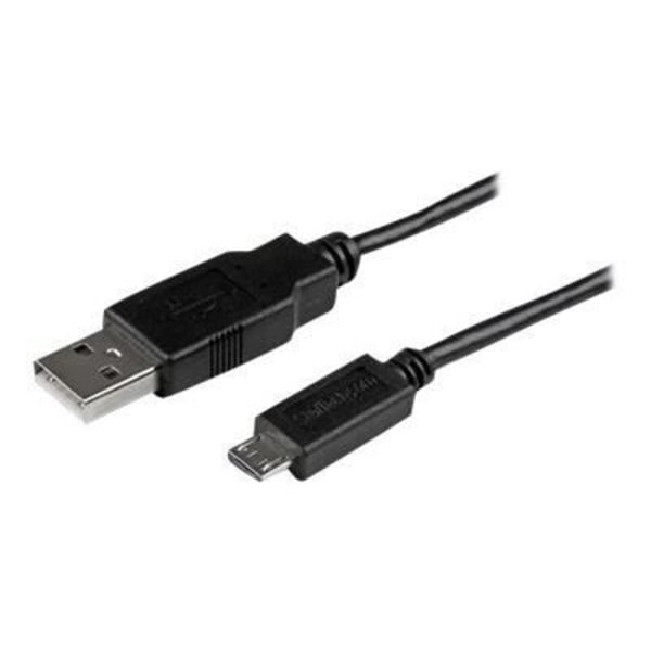 USB A till Micro B slim mobil laddnings-/synkroniseringskabel - STARTECH.COM - 2 m - Svart