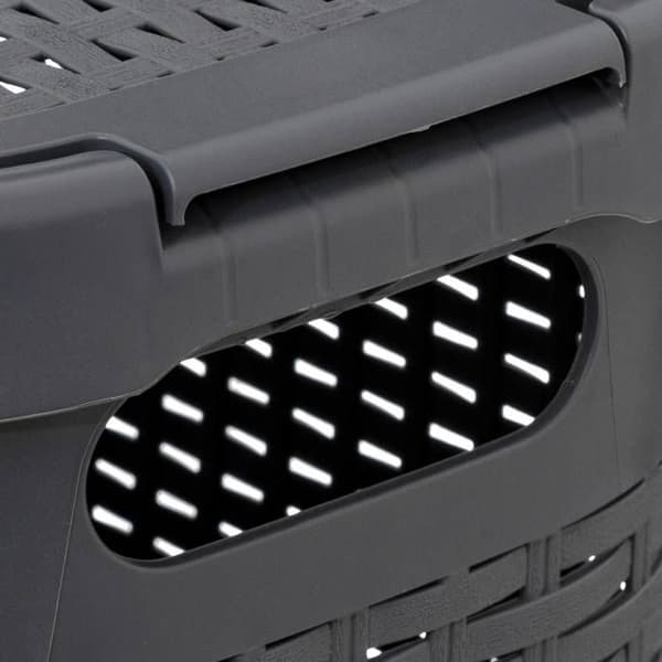 Slim Rattan korg 40L grå betong Grå