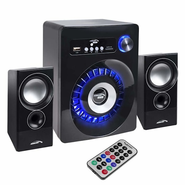 Högtalarset Audiocore AC910 Bluetooth 2.1 högtalare FM-radio, TF-kortingång, AUX, USB-ström Svart