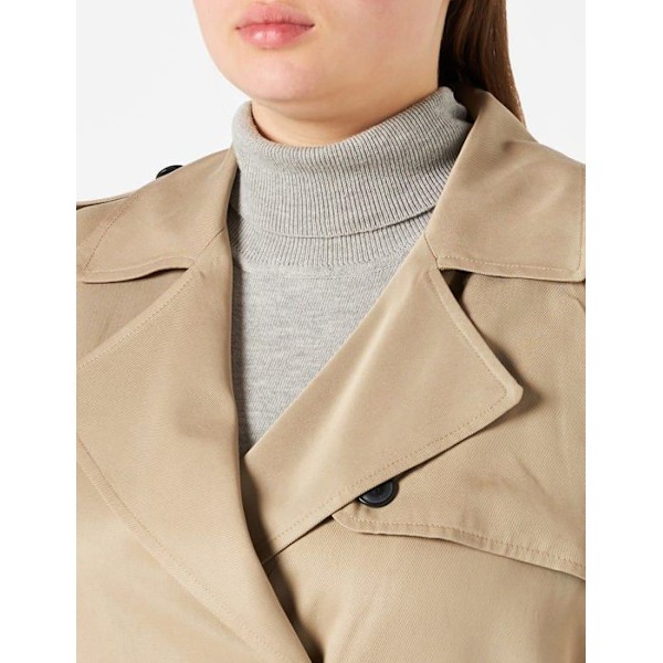 Regnrock - trench - regnkappa - vindjacka - anorak Tommy hilfiger - WW0WW34068 - Tencel DB Trench Coat Dam Beige jag