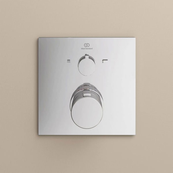 Idealisk standard - A7522AA - Ceratherm C100 Individuell inbyggd termostatblandare med avledare för badkar/dusch