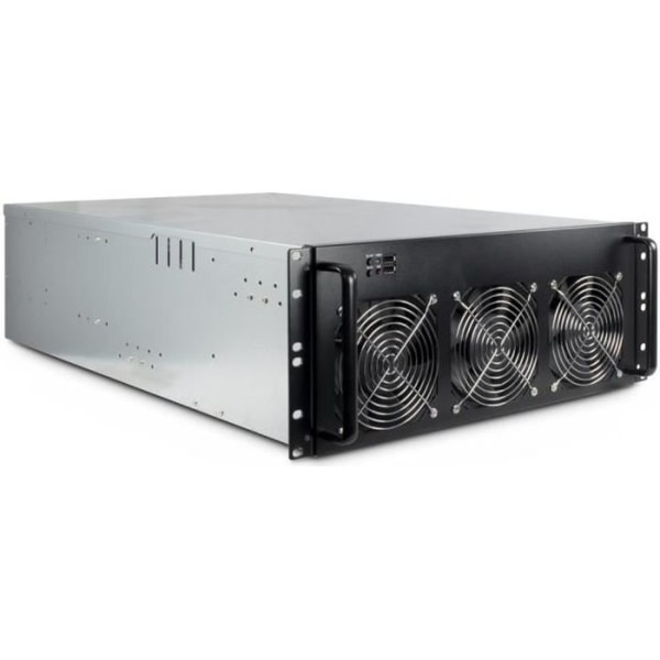 Support Rack Väggmonterad - Inter-Tech - 88887236 - Stål - 4U - Svart, Grå Svart, Grå