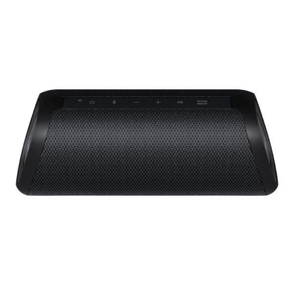 Bärbar högtalare LG XBOOM Go XG7QBK i svart med 40W effekt, Bluetooth 5.1-anslutning, USB och 3.5 aux-ingång, motstånd mot Svart