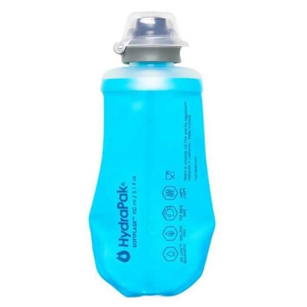 Mjuk flaska - HydraPak - Softflask 150 ml - Silikonmunstycke - Lättpropp - Blå Blå