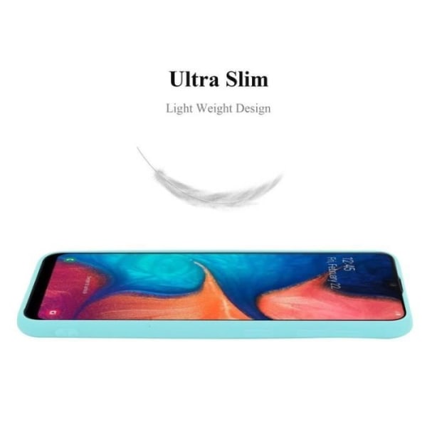 Skyddsskal - CADORABO - Samsung Galaxy A20e - Silikon TPU - Stötsäker - Lätt design Blå