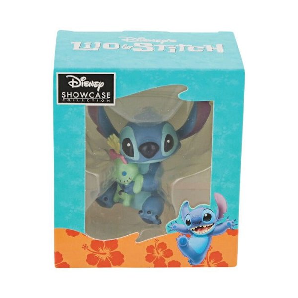 Figurin - Enesco - Stitch DOLL - Officiell Lilo and Stitch-licens - 6 cm - Grön Flerfärgad