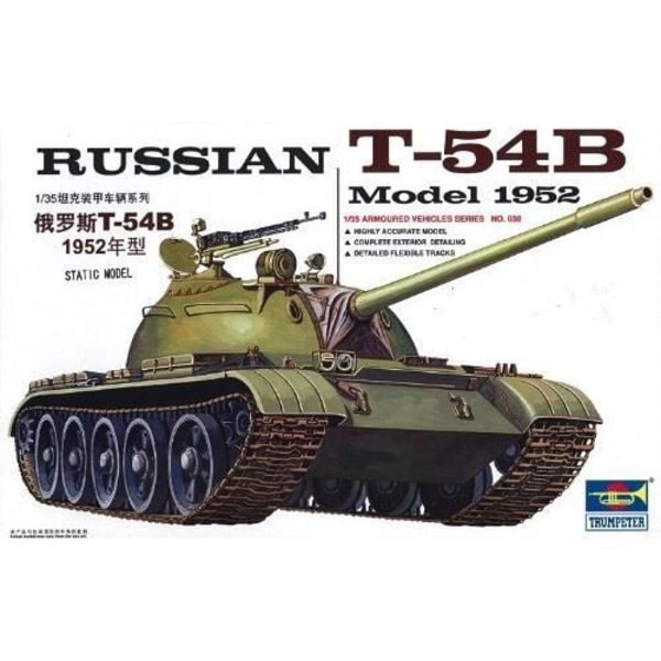 TRUMPETER 1:35 - ARMOR RUSSIAN T-54B MODELL 1952...