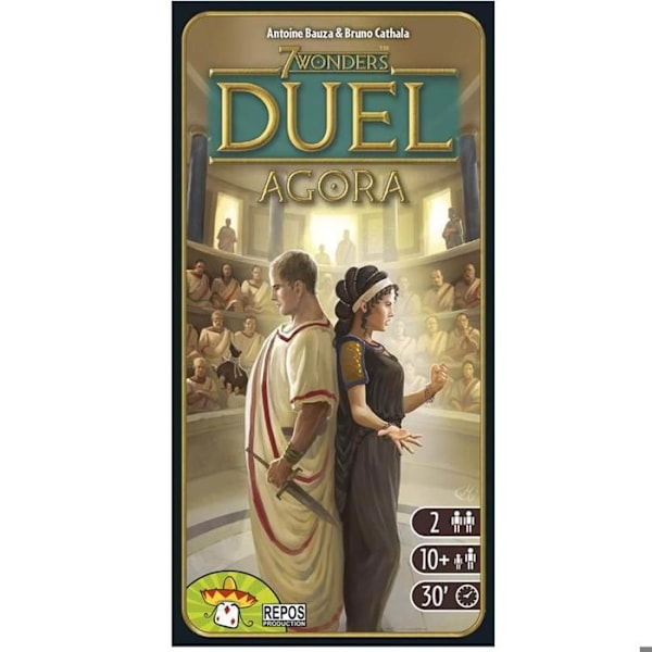 Agora 7 Wonders Duel Extension - Brädspel - ASMODEE - Agora - 10 år gammal - 2 spelare - 30 minuter Flerfärgad