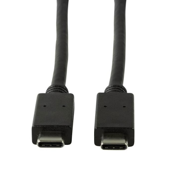 LogiLink CU0128, 0,5 m, USB C, USB C, 3.1 (3.1 Gen 2), 10 000 Mbit/s, svart