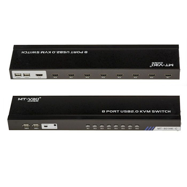KVM-switch - Ej specificerad - 8 portar - HDMI och USB - Upplösning 4096x2160 - Fjärrkontroll ingår