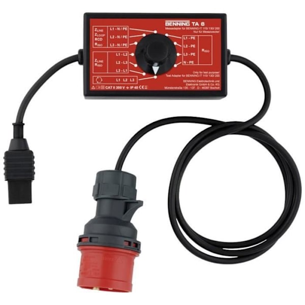 Mätadapter - BENNING - TA 6 - CEE - 16 A - 250 V