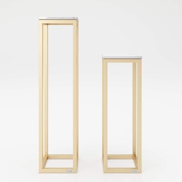 Set med 2 låg tablettor Mora stil klubb 1960-tal Marmor, L039or