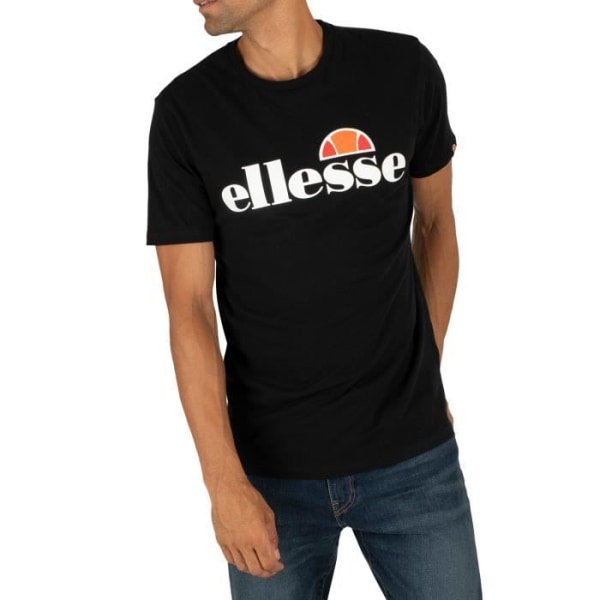 ELLESSE SL Prado T-shirt herr - Svart - Korta ärmar - Unik jerseykvalitet Svart M