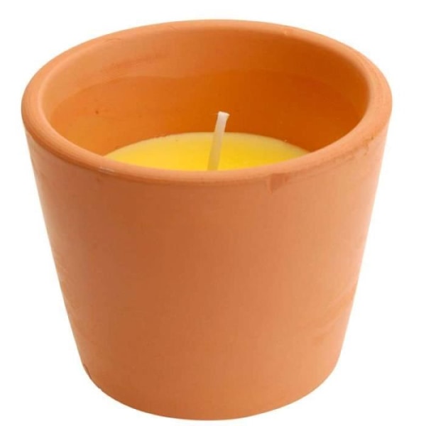 Citrongräsljus+terrakottakruka 8x6cm