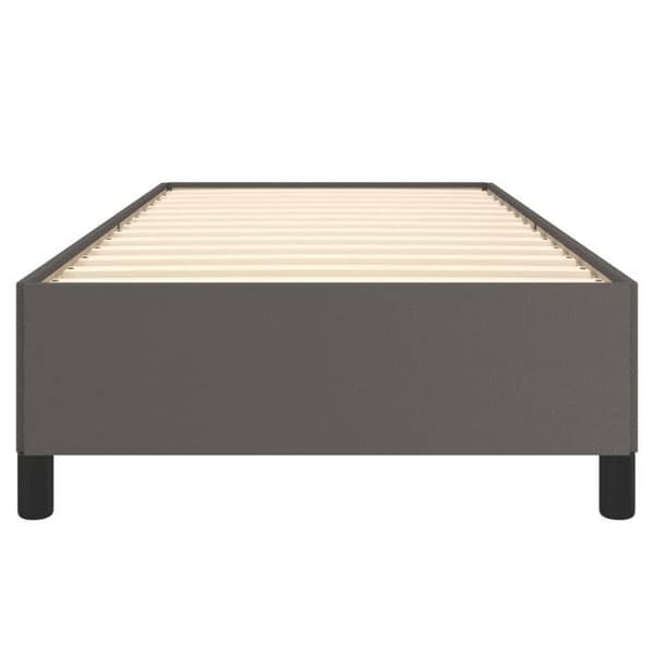 vidaXL Sängram utan madrass grå 90x190 cm konstläder 347225