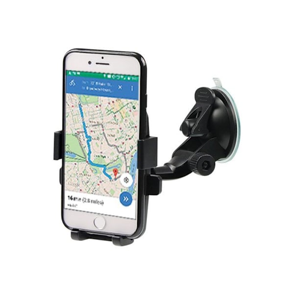 Stöd Smartphone - MOBILIS - Universell - Automatisk Öppning - Rotation 360° - Svart Svart