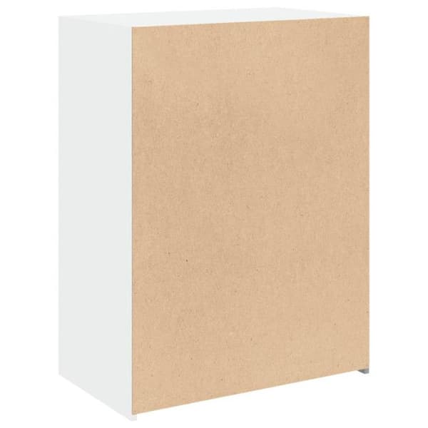 vidaXL Buffé vit 70x41x93 cm ingenjörsträ 846369