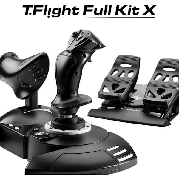 Komplett Flight Simulation Kit - THRUSTMASTER - T. Flight Full Kit X - Xbox One / Xbox Series X och S / Windows 10 Svart