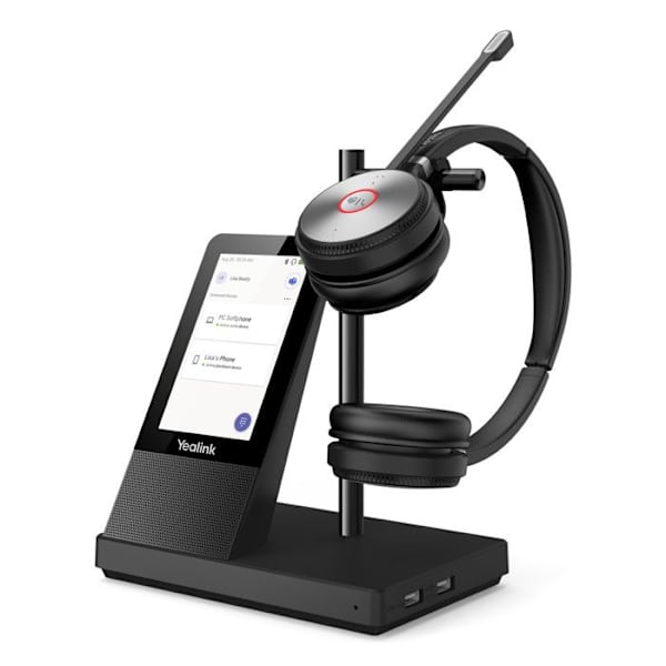 Headset kit - Yealink - WH66 Dual Teams - 2 mikrofoner - Bluetooth - 10 timmars batteritid