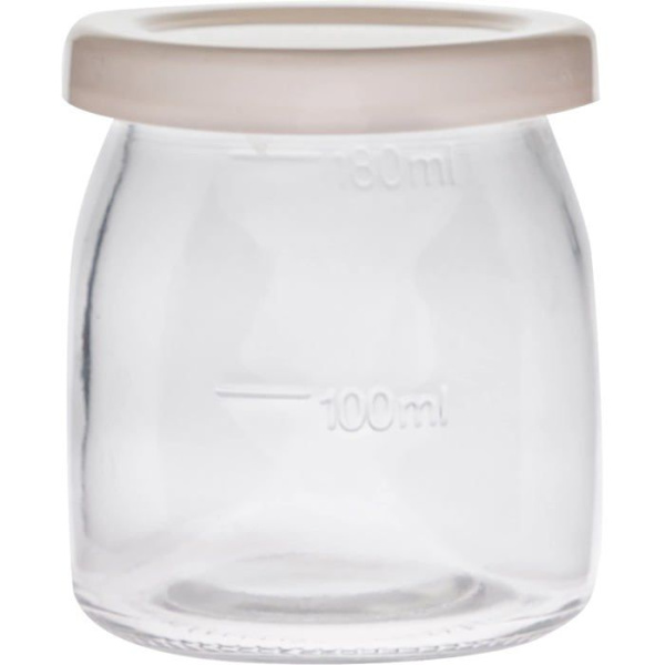 Yoghurtmaskin - Browin ostmaskin - 801015 - Yoghurtmaskin med termostat och glas, 7 yoghurtgrytor med lock, 1,3 l, 20 W