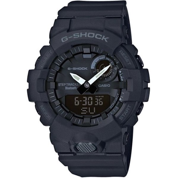 Klocka - CASIO - G-Shock G-SQUAD - Man - Svart - Bluetooth® Smart - Stötmotståndskraft Svart