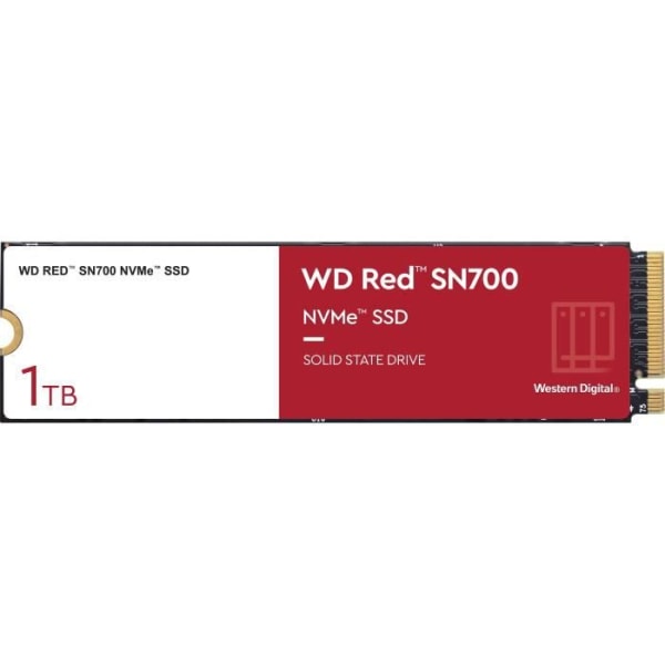 NVMe™ SSD för NAS - WD Red™ SN700 NVMe™ SSD, 1TB - (WDBBDY0010BRD-WRSN )