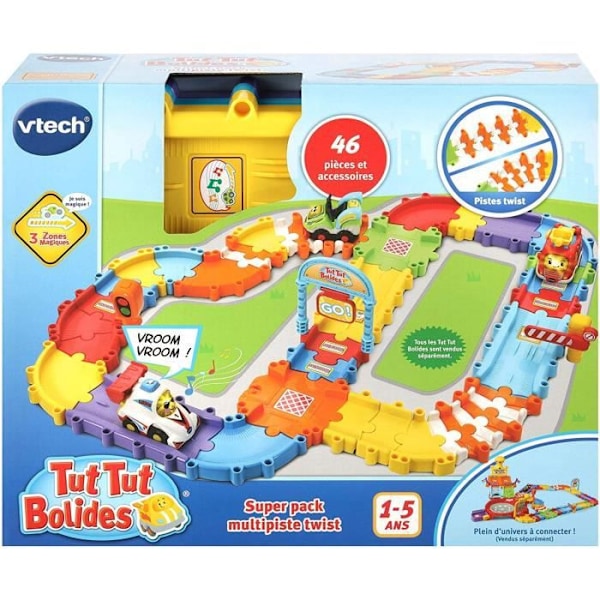 VTECH - Tut Tut Bolides - Twist Multitrack Super Pack Flerfärgad