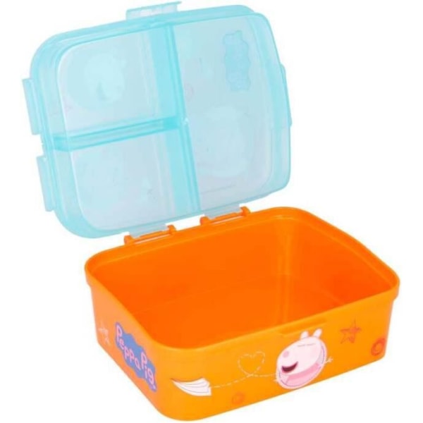 Stor matlåda Peppa Pig 18,5 x 15 cm polypropen orange/blå