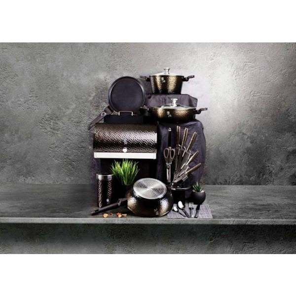BERLINGERHAUS Grillpanna med titanbeläggning 28 cm Primal Gloss Collection BH-6578 Svart