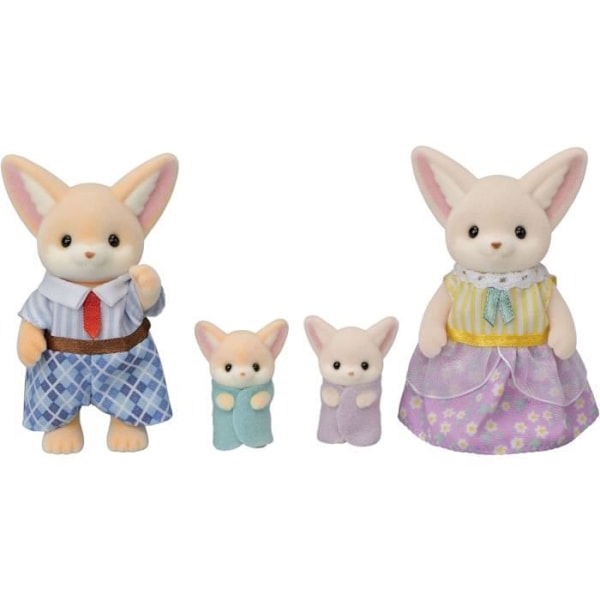 Docka - SYLVANIAN FAMILIES - Fennec Family - Flerfärgad - Ledad och klädd med omsorg