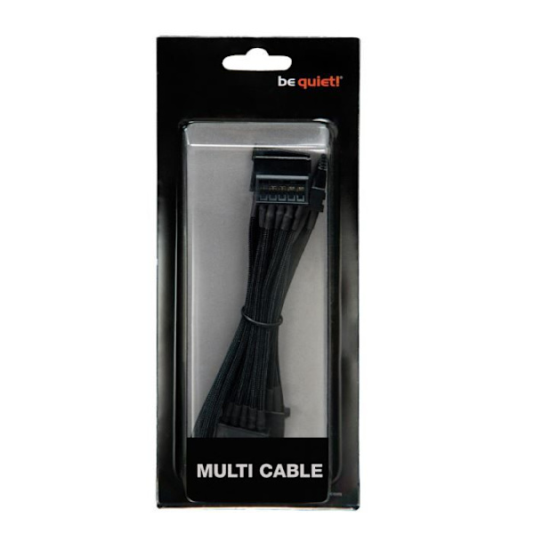 BE TYST MULTI POWER CM-30750 modulär strömkabel - Svart - 3xSATA + 1 HDD/FDD