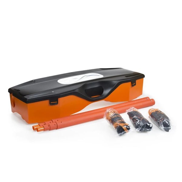 Badminton nät - NILS - ZSB3 - 3-i-1 - Portabel - Multisport orange/svart