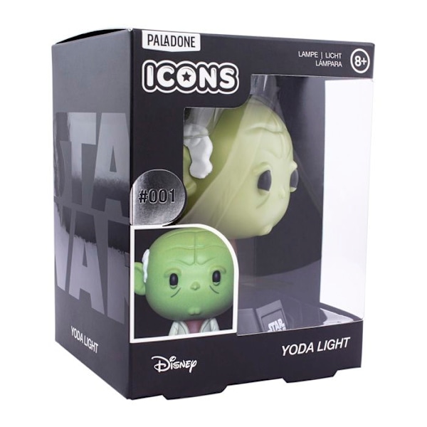 Lampa - Star Wars - Yoda - Grön - PVC - 80 x 90 x 120 mm Färg