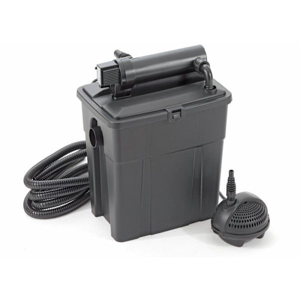 Dammfilterset 8000 med UV-filter och pump Svart