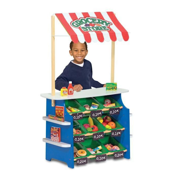 MELISSA & DOUG Livsmedels- / Lemonadställ Blå grön