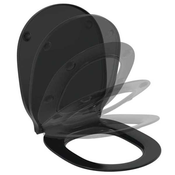 Idealisk standard upphängd toalettbeklädnad - E0368V3 - Connect Air Toalettsits Svart