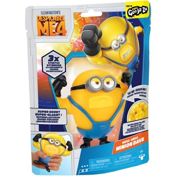 Figurin - Goo Jit Zu - Dave 13cm - Despicable Me 4 Gul