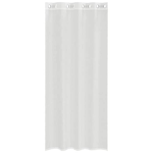 vidaXL Gardiner i voile med öglor 2 st vit 4102151