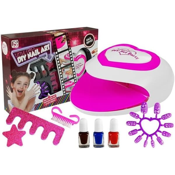 Barns nagellacksset + lampa