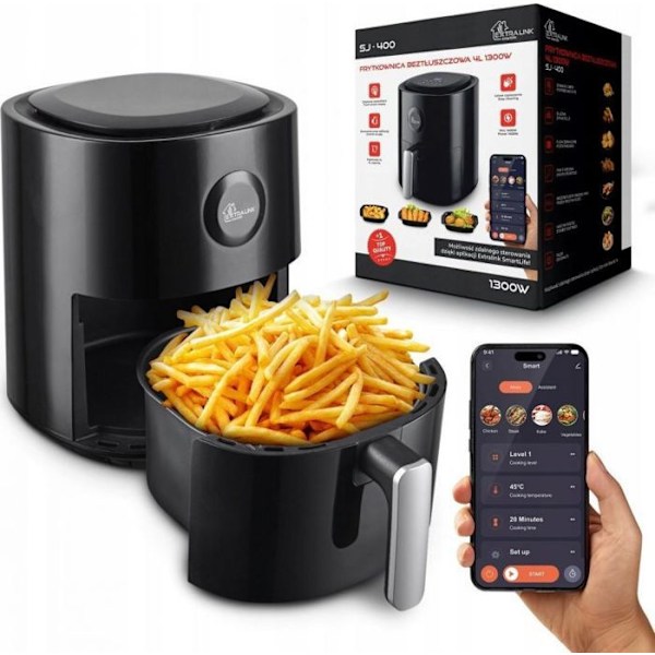 Fritös elektrisk Extralink - EX.39595 - HEMLUFTFRITÖS 4L EU SJ-400 frityr utan fett