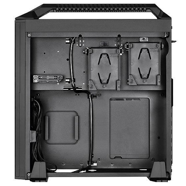 SilverStone SST-ML08B-H - Milo Slim HTPC Mini-ITX PC-fodral, med bärhandtag, svart