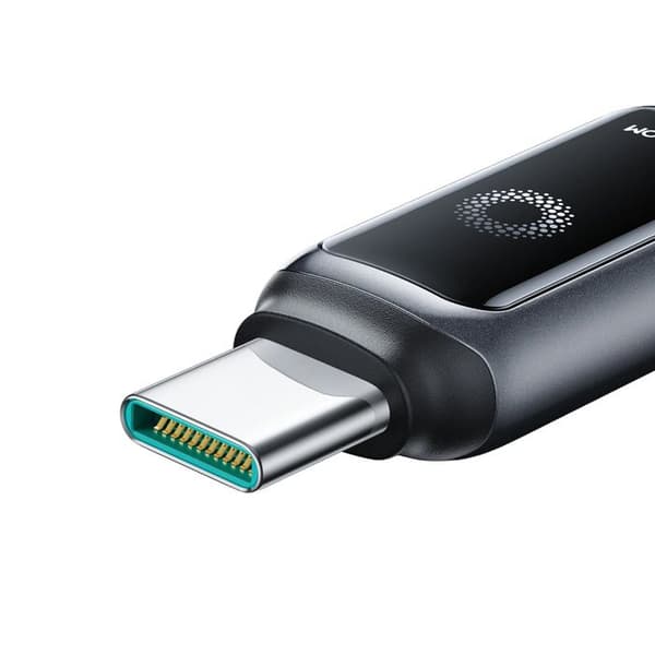 Flätad USB-C-kabel - iPhone Lightning 30 W 1,2 m - Svart