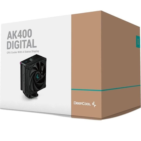 Ventilationskylare CPU - DEEPCOOL - AK400 Digital - 1x120mm - Digital skärm - A-RGB