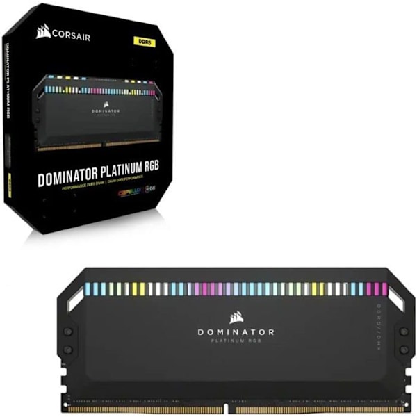 Corsair Dominator Platinum RGB DDR5 RAM 64 GB (2 x 32 GB) 6600 MHz CL32 - PC5-52800 Dual Channel Kit