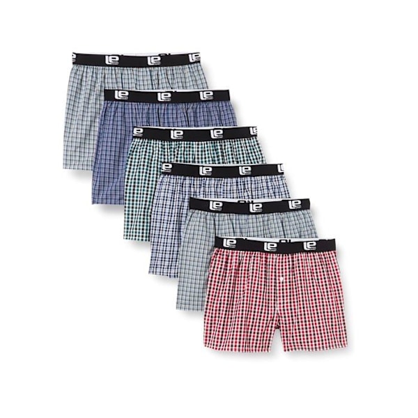 Boxershorts Lower east - LE215 - Boxershorts (paket om 6) Herr Flerfärgad (plattor) XXL