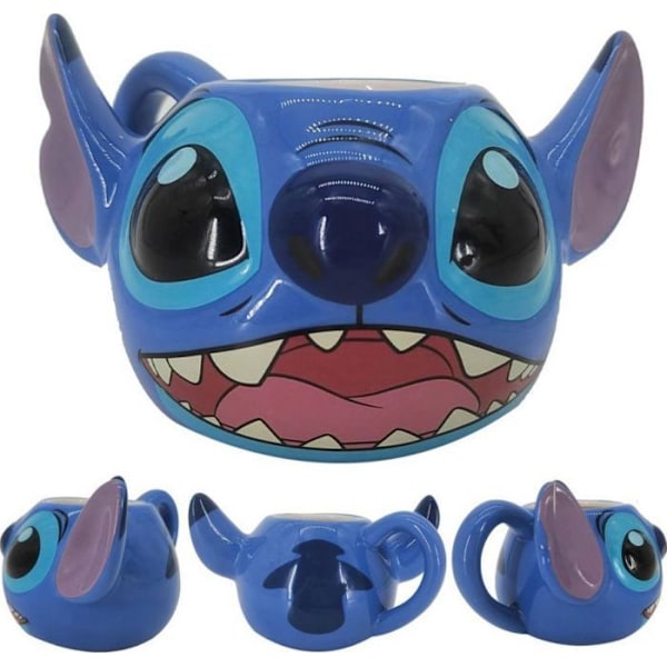 Mugg - kopp - mazagran Pyramid - SCMG28019 - 3D keramisk kopp Lilo - Stitch