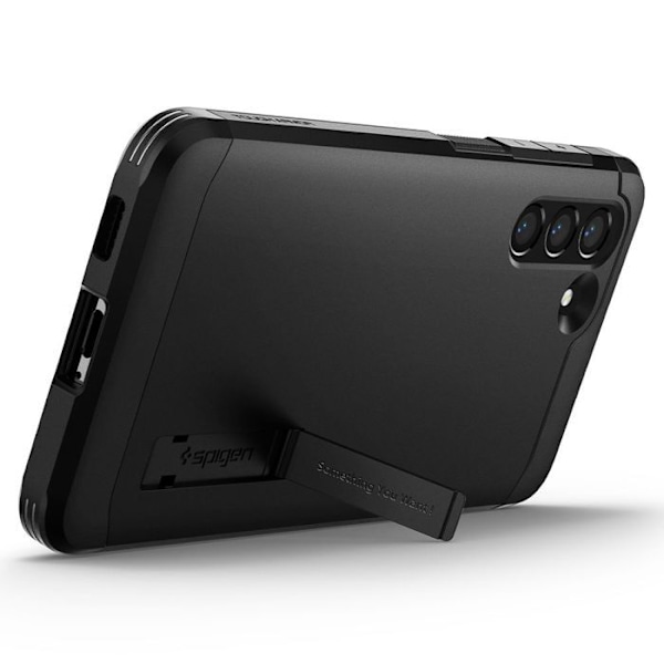 Fodral - SPIGEN - Tough Armor - Svart - Robust skydd - Integrerat stöd - Trådlös laddning Svart
