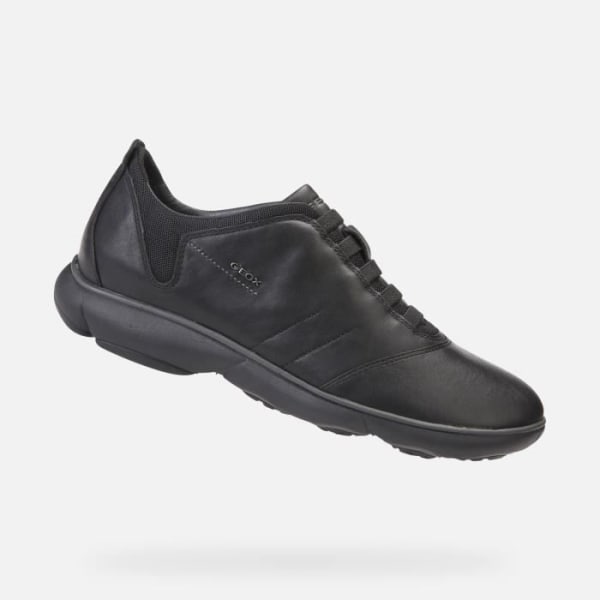 Låga sneakers för män - GEOX - U NEBULA - Läder - Svart - Andas Svart 44